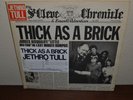 Jethro Tull Rare White Label Promo Thick As A Brick 1972 1st Press Timing Strip