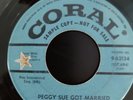 PROMO 45 BUDDY HOLLY PEGGY SUE GOT MARRIED / CRYING ETC. CORAL ROCKABILLY