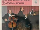 RARE 2 LP RICHTER ROSTROPOVICH BEETHOVEN CELLO SONATAS PHILIPS HIFI STEREO ED1
