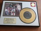 Elvis Presley Return To Sender 24kt Gold Plated 45 Record Framed Limited Edition