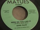 Sandi Blair Soul 45 On Matue “ How Do You Like It “