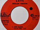 Nat King Cole Love English & International Versions 45 7