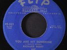 RICHARD BERRY & PHARAOHS: louie louie / you are my sunshine FLIP 7