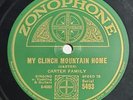 The Carter Family - Foggy Mountain Top - Zonophone 5493, Country 78, 1929, UK
