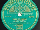 The Carter Family - River Of Jordan - Zonophone 4270, Country 78, 1928, UK