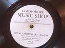 Commodore 101 Original Wolverines  ROYAL GARDEN BLUES  JAZZ E+ 78 rpm 1927