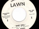 Garage 45 THE SPIDERS Baby Doll / Run Boy Run LAWN Promo LINK WRAY Teener VG++