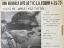 JIMI HENDRIX double LP Scuse Me While I Kiss The Sky LIVE LA FORUM not tmoq