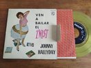 JOHNNY HALLYDAY - Ven a bailar el Twist  Philips  Espagne EP 1961 VINYLE JAUNE
