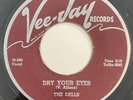 * DELLS Dry Your Eyes / Baby Open Up Your Heart R&B DOO WOP SOUL Vee-Jay 45 HEAR