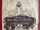 WALT DISNEY BLANCHE NEIGE et les Sept Nains SNOW WHITE France 2x 78 Record Set