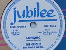 Doo Wop THE ORIOLES Jubilee 5161 Longing & If You Believe 78 E+ DJ