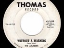 Northern Soul 45 THE AMAZERS Without a Warning / It's You For Me THOMAS DJ VG++