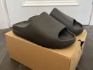 Yeezy Sliders ‘Onyx’ Black UK 12 DS - Free Fast Delivery
