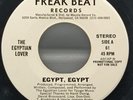 Rare Electro Funk Rap 45 THE EGYPTIAN LOVER Egypt, Egypt Freak Beat Record PROMO