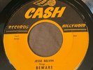 JESSE BELVIN Beware / Dry Your Tears 1957 CASH 1056 HEAR