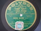 Lud Gluskin Pardon Madame Franz. 78RPM Polydor 521.590