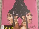 Cardi B & Megan Thee Stallion Wap Pink Vinyl Signed By Cardi B