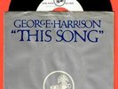 Beatles US 45 DRC 8294 George Harrison THIS SONG W/Pic Sleeve ()