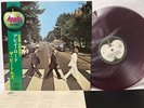 RED VINYL THE BEATLES ABBEY ROAD APPLE AP-8815 VINYL JAPAN LP OBI