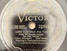 78 RPM  JAZZ  Victor 22598 Waring's Pennsylvanians - Love for Sale (Cole Porter)