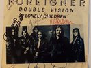 Signed By 5 FOREIGNER Double Vision 45 RPM Sleeve 1978 Band Members all but LOU