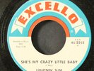 LIGHTNIN' SLIM: she's my crazy little baby / greyhound blues EXCELLO 7
