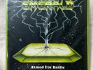 EMERALD - ARMED FOR BATTLE (1986 RARE 1ST PRESS) Metal Gem A-111-777 (EXCELLENT)