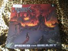 BONDED BY BLOOD feed the beast ORIG CLEAR VINYL LP evile gama bomb