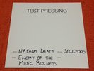NAPALM DEATH Enemy Of The Music Business - 2018 Secret RARE W/L TEST PRESSING LP