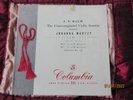 BACH/JOHANNA MARTZY-UNACCOMPANIED VIOLIN SONATAS VOL 3-COLUMBIA CX 1288 BG