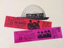 Beatles At The Hollywood Bowl Rare Red And Purple Ticket Sleeve Superb Near Mint