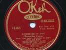 HEAR - Rare Pre-War Jazz 78- Louis Armstrong - Memories Of You - Okeh # 41463