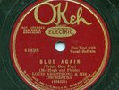 HEAR - Rare Pre-War Jazz 78 - Louis Armstrong - Blue Again - OKeh # 41498
