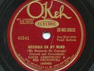 HEAR- Rare Pre-War Jazz 78 - Louis Armstrong - Georgia On My Mind - Okeh # 41541