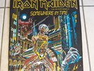 IRON MAIDEN RARE ORIGINAL 1986 SOMEWHERE BACKPATCH OFFICIAL