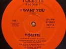 YOLETTE I WANT YOU RARE BOOGIE FUNK MACOLA 80s MODERN SOUL DISCO SYNTH POP