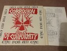 corrosion of conformity eye for an eye vinyl lp hardcore vg+/vg+