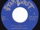 Melodic TX Rock Debut CHRISTOPHER CROSS It's All With You 45 Star Burst HEAR