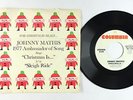 Pop Xmas PSA 45 - Johnny Mathis - Christmas Is/Sleigh Ride - Columbia VG++ promo