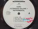 GURU JAZZMATAZZ VOL 1 INSTRUMENTAL LP VG+ Hip Hop Acid Jazz