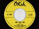 R&B 45 - Little Joe & the Thrillers - Run Little Girl - Okeh - VG+ mp3