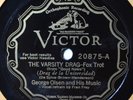 78 RPM George Olsen The Varsity Drag Pre-War Jazz Dance Nice Victor Scroll VG+