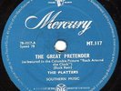 THE PLATTERS CLASSIC 78 THE GREAT PRETENDER / ONLY YOU UK MERCURY MT 117 E
