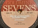 Northern Soul 7” Vinyl Goldmine Sevens GS057 John Bowie. The Nomads