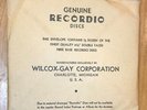 3 Sets of Six Unopened Blank Wilcox-Gay Corp. Recordio Discs
