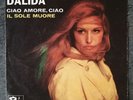 Dalida single Italie - Ciao amore ciao (en italien)