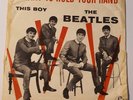 THE BEATLES : I WANT TO HOLD YOUR HAND+1 ORANGE/RED SLEEVE. NORWAY 1963.  RARE.