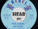 Great Bluegrass 45 CLIFF WALDRON Walk A Mile In My / Cross Country REBEL hear