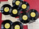 Walt Disney 1951 Alice In Wonderland General Mills Record Set W/ Mailer & Insets